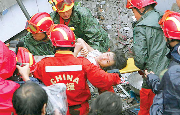 Parents pray for kids trapped under rubble