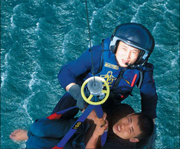 Fishing boat skipper saved by emergency chopper