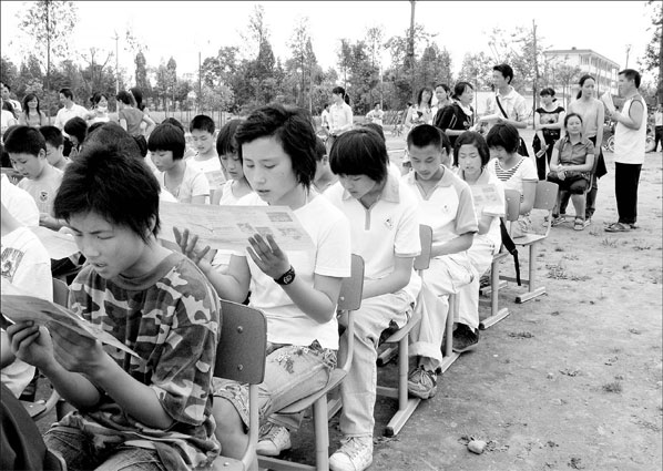 Students try to cope with ordeal