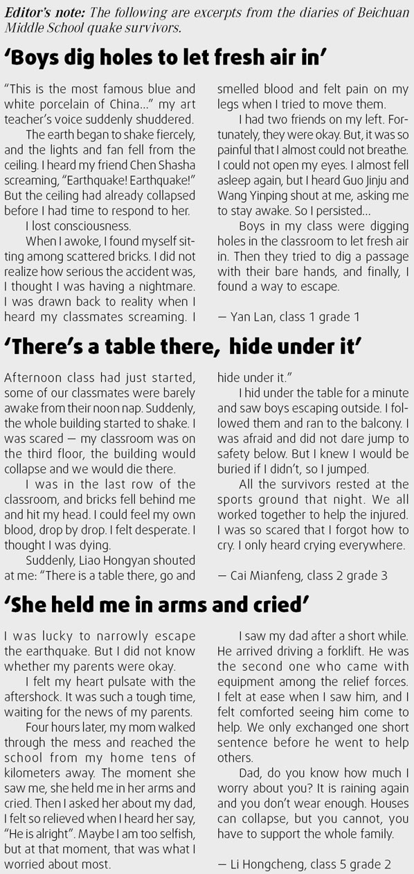 Survival diaries