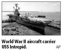 USS Intrepid faces new peril - money