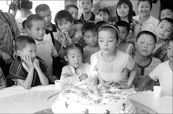 Children leave for new life, future