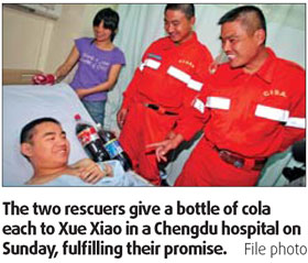 Cola Boy gets his wish - and plenty of good wishes