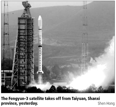New weather satellite launched