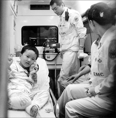 Injured start to arrive in Beijing