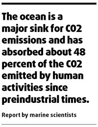 Rising ocean acidity poses threat