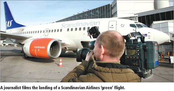 SAS using 'green' flights to cut emissions