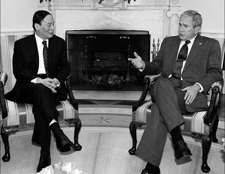 Bush affirms dialogue, green pact