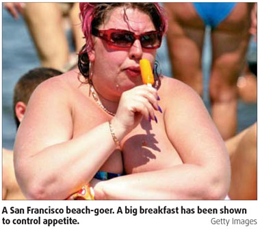 Lose weight with 'big breakfast'