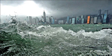 Storm and rain lash south