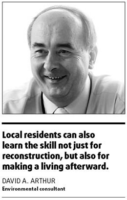 Recycle waste for rebuilding