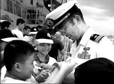 In Sight: Warship brings message of peace