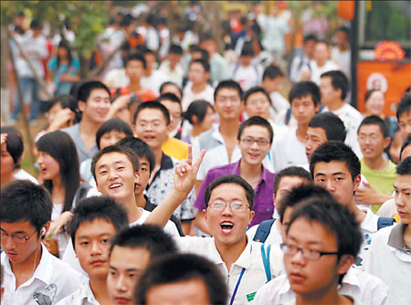 Examinees get cracking in quake zone