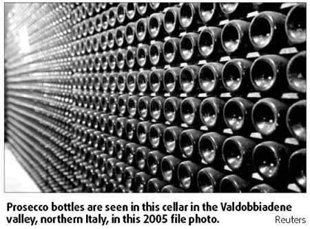 Sparkling prosecco setting its sights on champagne