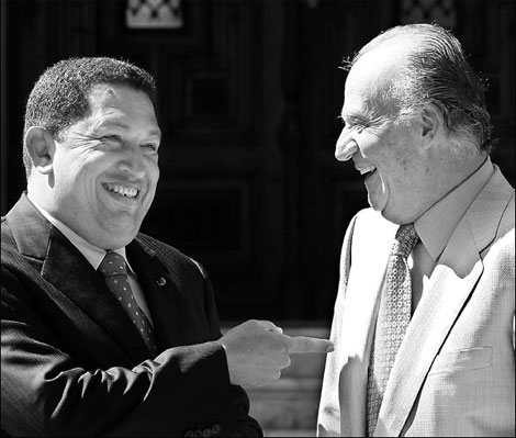 Chavez makes up with king of Spain