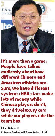 Ping-pong diplomacy ... with a basketball