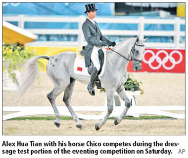 Young Chinese eventer falls out of Games