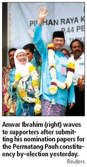 Anwar starts bids for seat