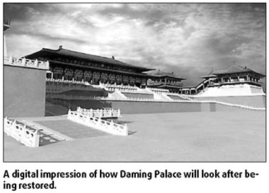 Palatial centerpiece for new Xi'an park