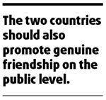 Common agenda for China, ROK