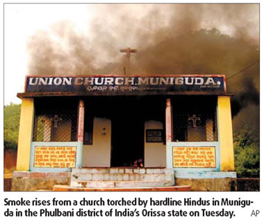 More killed amid religious violence, Pope saddened