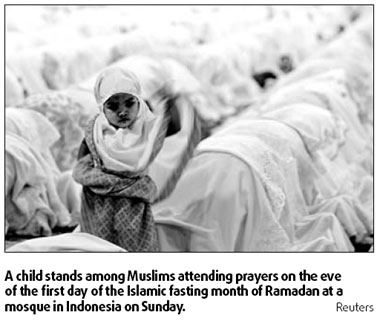 Muslim holy month starts