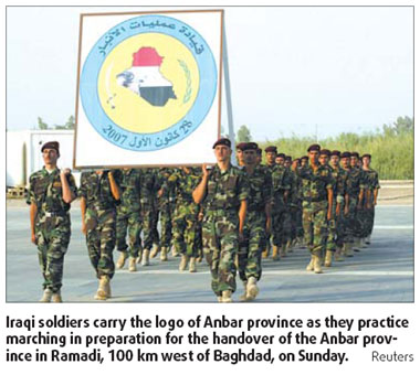 US military returns control of Anbar province to Iraqis