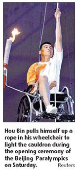 Unbeatable spirit lights the flame