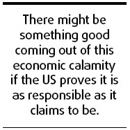 Re-examine US role in time of financial woes