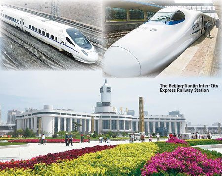 Express railway brings Beijing and Tianjin closer