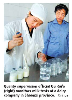 New dairy products not tainted