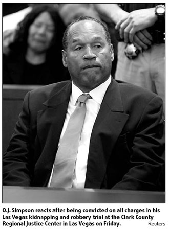 O.J. Simpson's luck runs out after 13 years