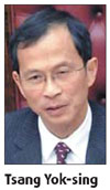 Tsang elected LegCo president