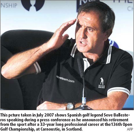 Ballesteros confirms he has brain tumor