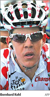 Austrian Kohl failed dope test on Tour