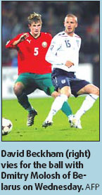 Becks pays tribute to Sir Bobby