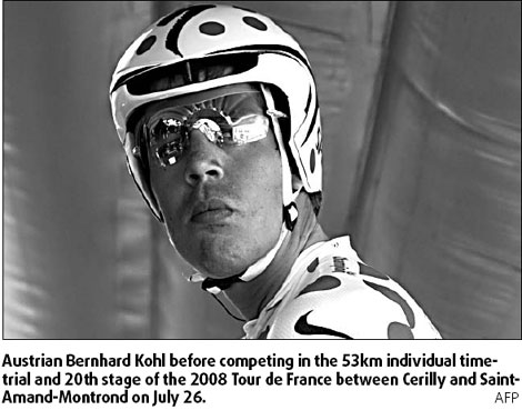 Austrian cyclist Kohl admits failed test