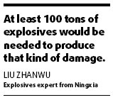 Mine blast 'ignited old explosives'