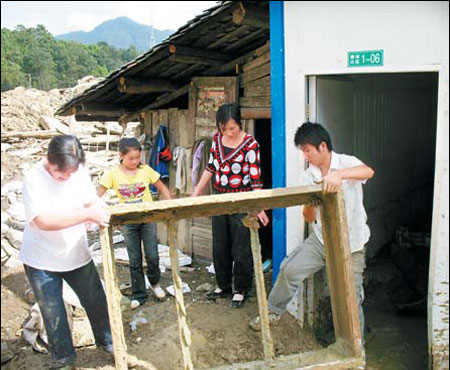 Vacant houses wait for families