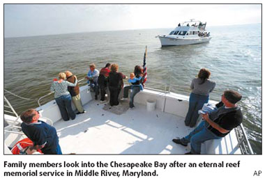 Ashes to concrete: Sea burials help rebuild reefs