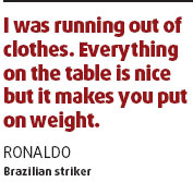 Supersize me: Ronaldo back on diet