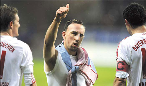 Ribery leads Bayern fightback in Frankfurt