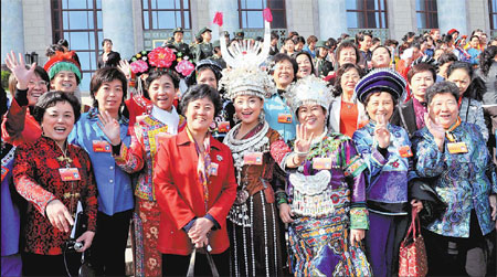 Flower woman spreads her fragrance