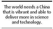 Science and China's modernization drive