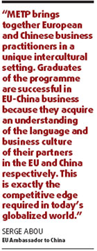 METP boosts efficiency of EU-China managers