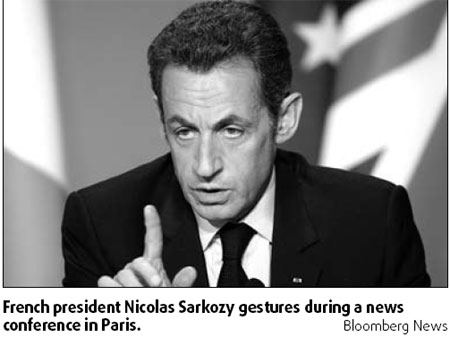 Sarkozy's plan takes back seat during crisis