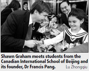 Students impress visiting Canadian politician