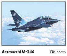 Combat jet trainer a flying pizza pie?