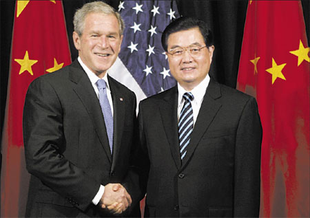 Bush praised for efforts to build China ties