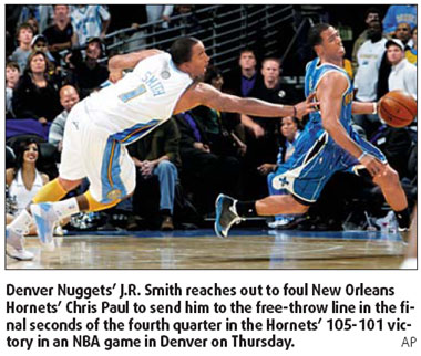 Hornets sting Nuggets